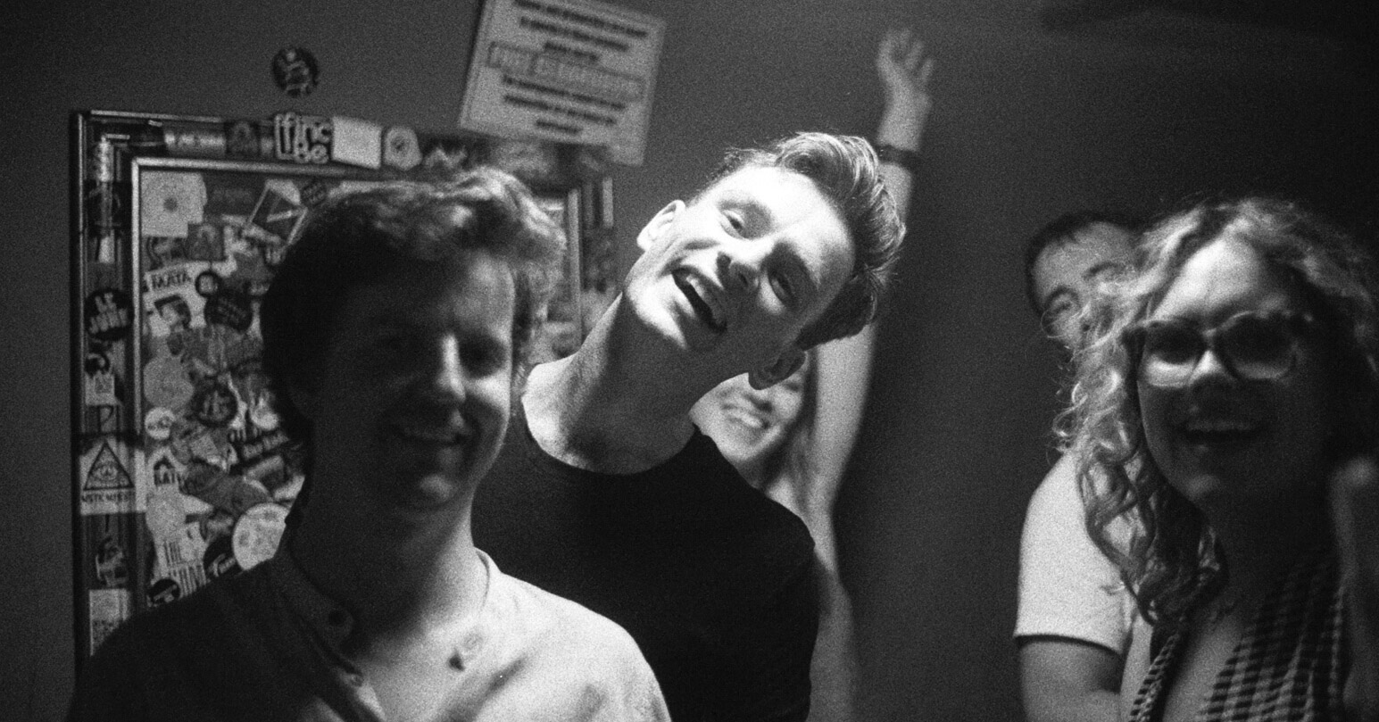 A Day On Venus backstage at The Finsbury, London