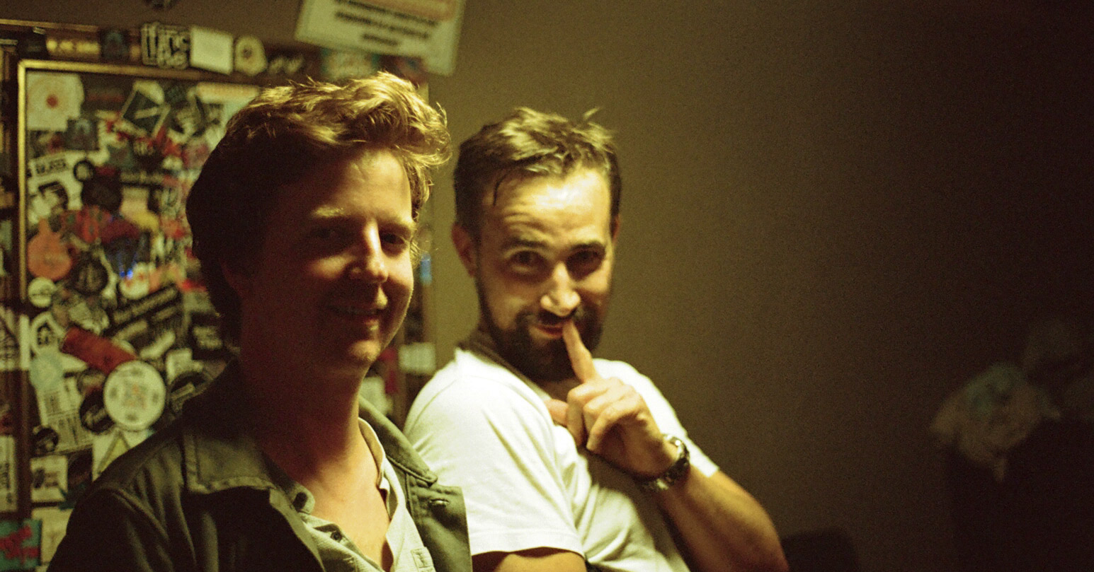 Oli and Ali backstage at The Finsbury, London